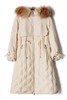 灵音 奶油色抽绳毛领羽绒 8433 商品缩略图4