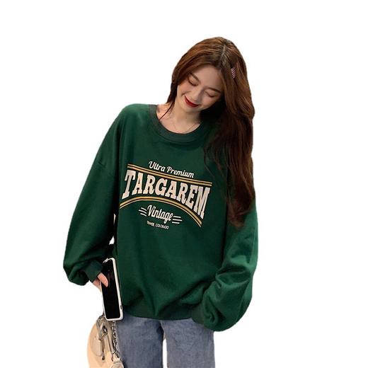 【新款宽松卫衣 男女情侣装】宽松大码卫衣女秋冬新款长袖学生情侣装圆领印花上衣外贸女款 商品图4