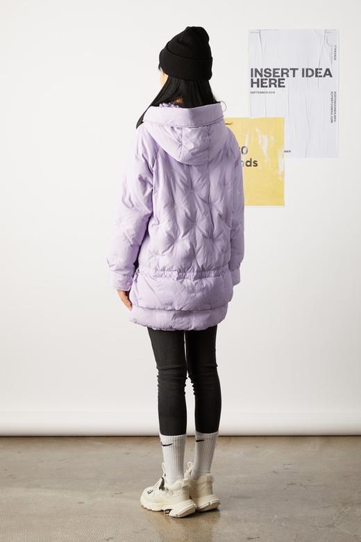 ELLA JADE 星座刺绣紫色连帽羽绒服 8454 商品图2