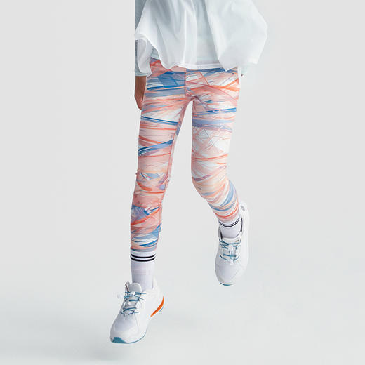 【福利】moodytiger瑜伽裤男女童外穿印花保暖加绒运动紧身裤| 小暖阳 M24211406 商品图3