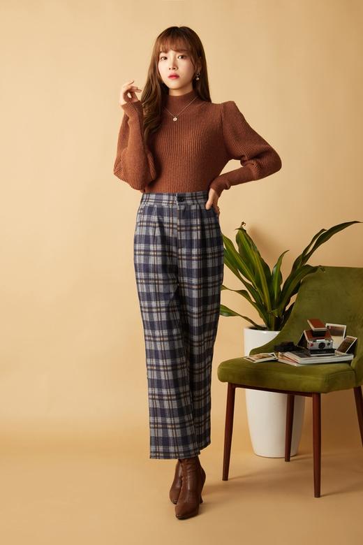 LNNNS 蓝色格纹长裤 10489 商品图1