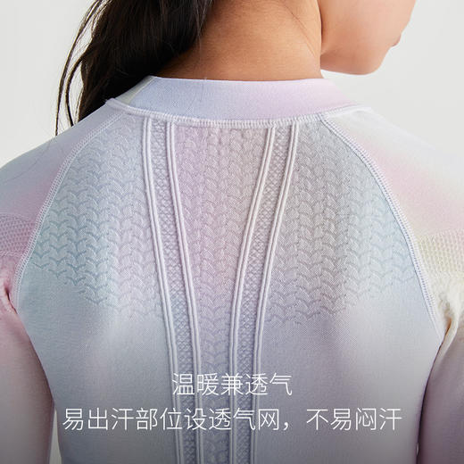 moodytiger女童无缝一体织保暖透气内搭长袖T M23210105【专属】 商品图3