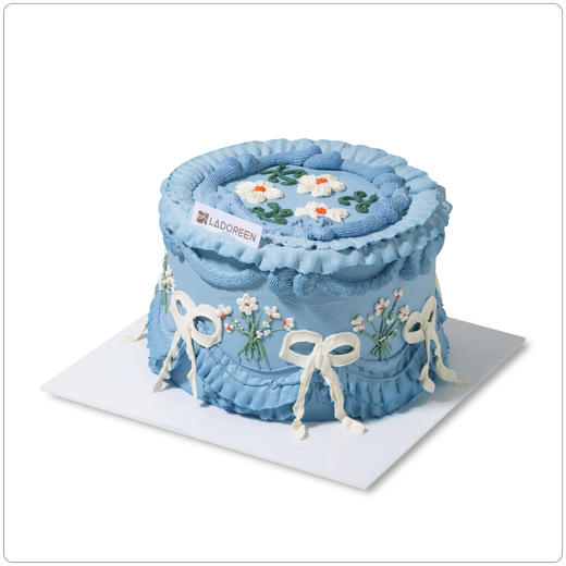 蓝色复古小雏菊 商品图0