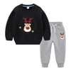 【圣诞复合绒保暖套装】儿童秋冬宝宝加绒加厚套装儿童复合加绒长袖两件套装 商品缩略图7