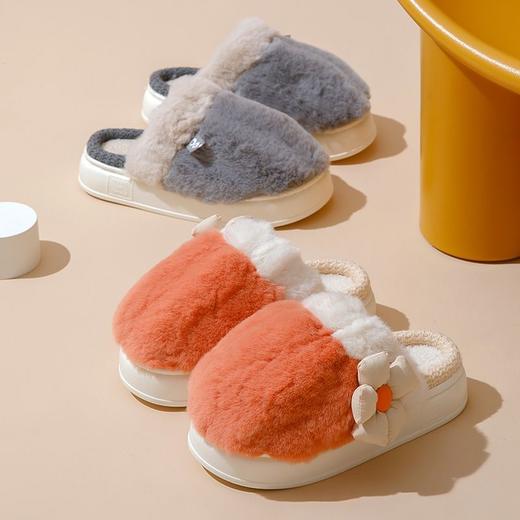 踩屎感棉拖鞋女秋冬季室内家居家用新款厚底防滑毛绒保暖拖鞋男士exo2 商品图8