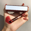 小香风皮草口红不掉色学生款带镜子显白红棕烂番茄色抖音网红同款 商品缩略图1