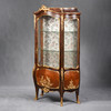 国内现货独角鹿西洋古董家具大师林克铜鎏金装饰细木工玻璃展示柜 商品缩略图2