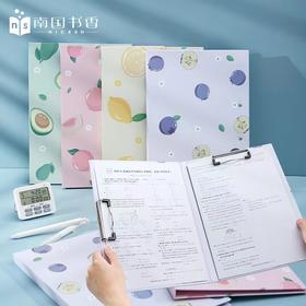 南国书香A4文件夹板学生写字垫板文具试卷夹收纳整理神器加厚文件夹卷子考试垫纸板夹子办公用品菜单夹书写板