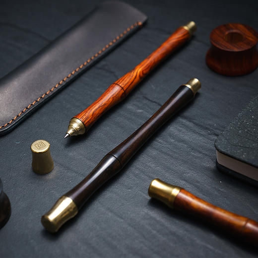 禅竹台笔 黑檀 微凹黄檀 两款可选 商品图0