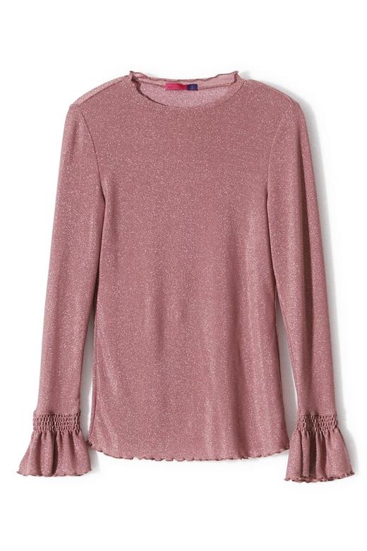 AVA 烟粉色喇叭袖上衣 8613 商品图4