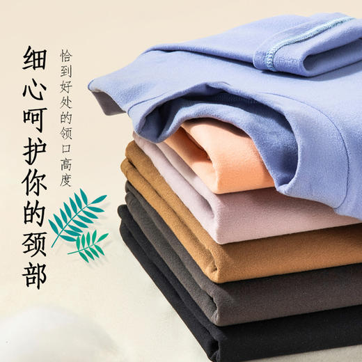 【买一送一】【A类品质】秋冬新款6色儿童打底衫加绒双面保暖半高领儿童上衣内搭中大童长袖T恤 商品图9