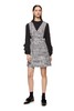 Le Malene 灰色经典千鸟格背带裙 8303 商品缩略图0