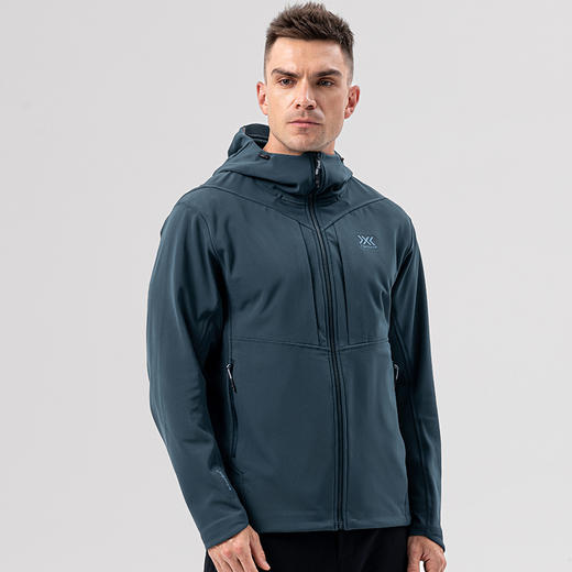 X-BIONIC 旷野加绒保暖软壳衣 男子户外防风防泼水连帽外套 22870 商品图0