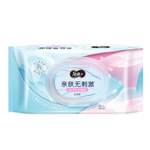洁柔卫生湿巾(C&S) 加厚80片*1包 99.9%杀菌清洁（祛菌清洁呵护肌肤清爽不粘腻）新老品交替发货 商品图2