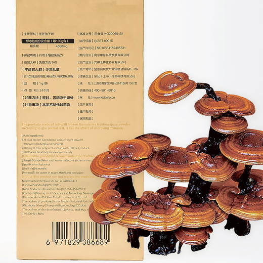 【蓝十字】精装 破壁灵芝孢子粉120g礼盒装 商品图4