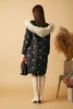 灵音 羽毛刺绣黑色毛领羽绒服 8434 商品缩略图2