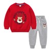 【圣诞复合绒保暖套装】儿童秋冬宝宝加绒加厚套装儿童复合加绒长袖两件套装 商品缩略图6