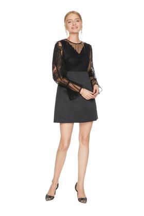 FIVE PLUS（5+） 半透明黑色连衣裙 5393