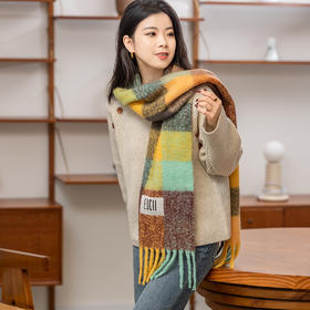 一物二用，暖”fufu”的羊毛围巾披肩
