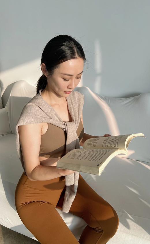 AddOne+1休闲时尚保暖羊毛披肩外搭 杏色/花驼色 商品图1