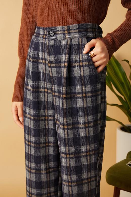 LNNNS 蓝色格纹长裤 10489 商品图4