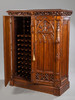 独角鹿西洋古董家具1890年代法国哥特式胡桃木精雕装饰古董酒柜 商品缩略图3
