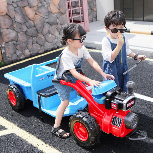 贝多奇 儿童拖拉机玩具车可坐人儿童电动车四轮电动汽车 BDQ 商品图6