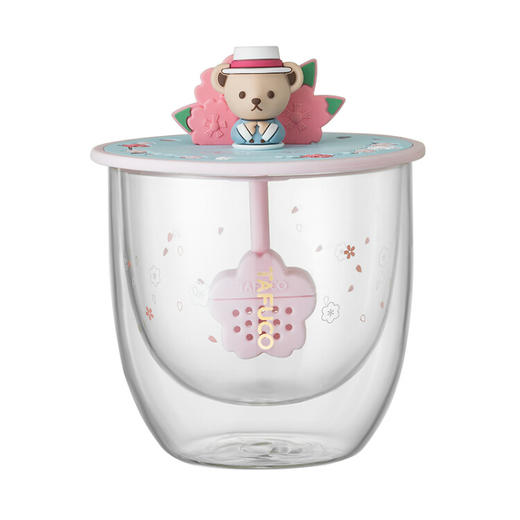 泰福高（TAFUCO）双层防烫玻璃杯  通可爱创意水杯  450ml 商品图1