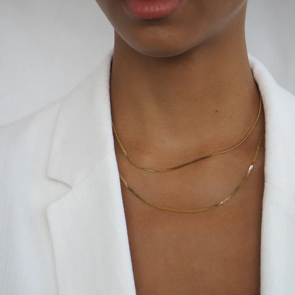 北京仓｜Lili Claspe-Small Reggie-小号 金色 蛇骨链 项链［美国设计师］