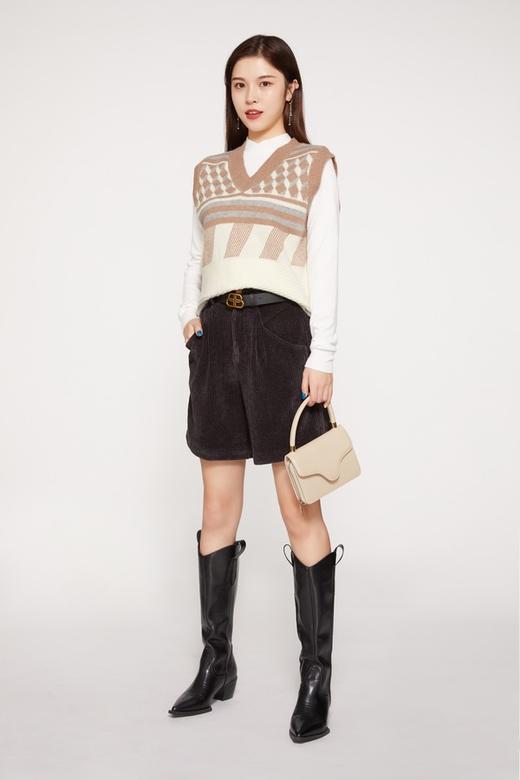 HAYES 复古V领背心毛衫 10001 商品图1