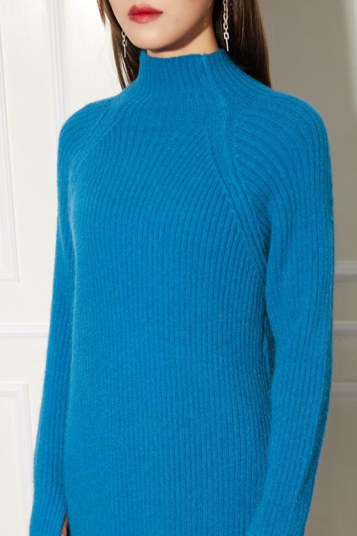LNNNS 蓝色高领针织连衣裙 10465 商品图3