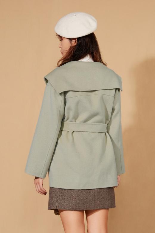 amadella 灰绿短款羊毛双面呢大衣 10127 商品图3