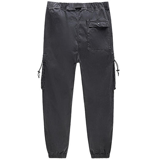 卡尔美梭织工装裤男2022早春秋款宽松束脚百搭黑色休闲裤子 商品图0