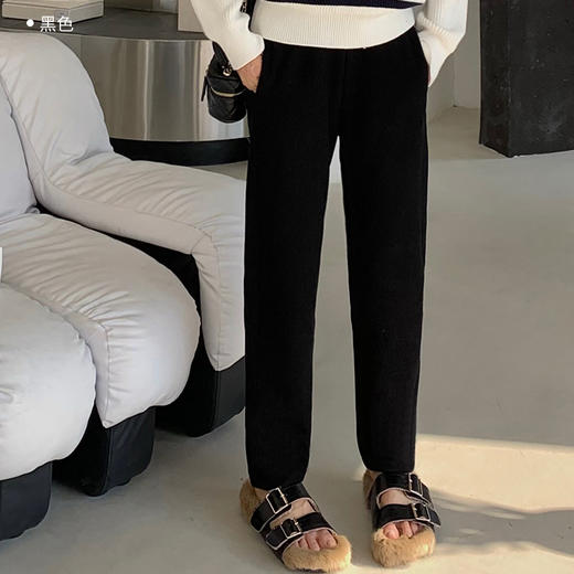【显瘦遮肉又有范】灯芯绒休闲裤修饰腿型凸显大长腿舒适减龄不挑身材秋冬加厚款 商品图6