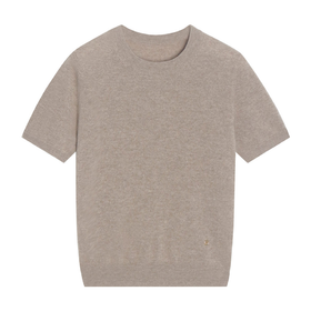 100羊绒础款圆领短袖套头CWF103176C