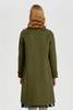 Eifini伊芙丽 军绿色简约气质大衣 10172 商品缩略图2