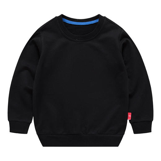 【纯棉的穿着才舒服】儿童卫衣秋季新款男童韩版圆领套头衫女童纯色宽松长袖上衣潮 商品图9