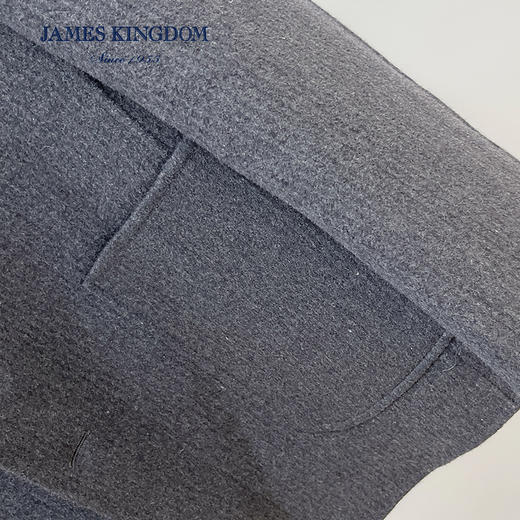【双面呢单西 】占姆士秋冬男士羊毛混纺西装新款商务呢大衣外套 商品图4
