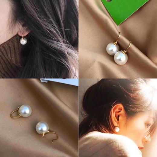 KS经典款单珍珠耳环 商品图0