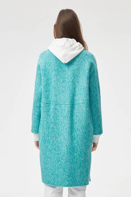 Eifini伊芙丽 蓝色双面羊绒羊驼毛大衣外套 10160 商品图3