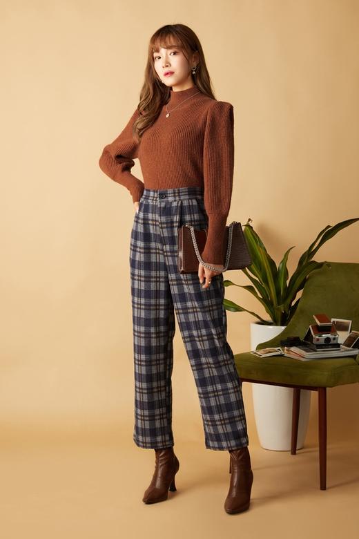 LNNNS 蓝色格纹长裤 10489 商品图2