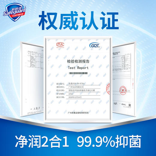 舒肤佳蓝姜氨基酸排浊泡沫洗手液225ml健康抑菌99.9% 泡沫细腻易冲洗 新老包装随机发货 商品图6