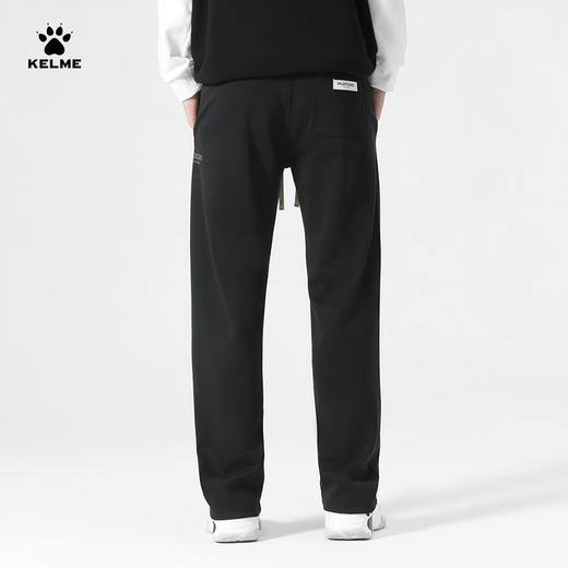 卡尔美宽松直筒阔腿裤男冬季加绒百搭休闲长裤坠感卫裤男潮 商品图2