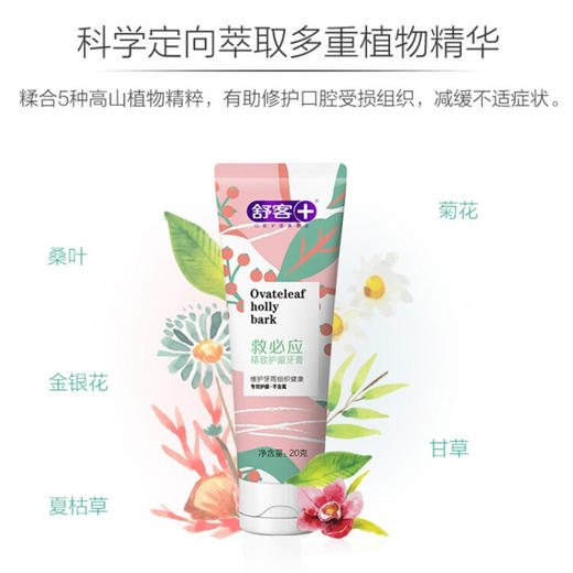 舒客  救必应牙膏（牙龈灭火器） 120g*3支  ZHS-JB30 商品图4