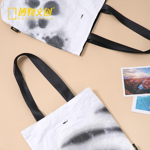 博物文创巨口鲨杜邦纸包托特包简约复古文艺图书馆学生平板购物 商品图3