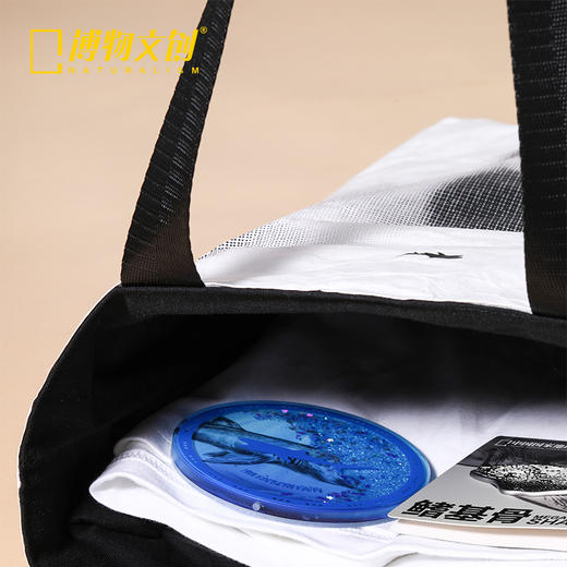 博物文创巨口鲨杜邦纸包托特包简约复古文艺图书馆学生平板购物 商品图1