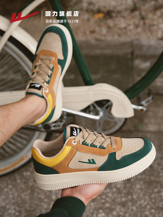 回力男鞋2025冬季新款潮流复古休闲运动鞋子ins百搭加绒男士板鞋1599 商品图2