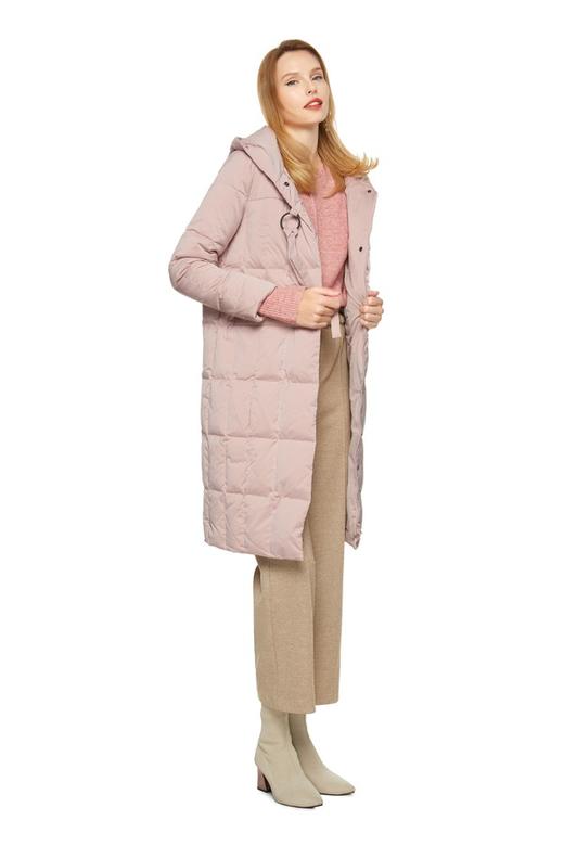 灵音 甜美粉字母绗缝羽绒服 8432 商品图1