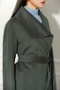 ESTELLICA 灰绿宽松双面呢腰带大衣 10129 商品缩略图3