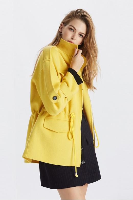 FIVE PLUS（5+） 亮黄色羊毛双面呢外套 10248 商品图2